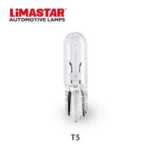 Limastar หลอดไฟขนาดเล็ก73 T5 W1.2W รถแดชบอร์ดหลอดไฟ1.2วัตต์
