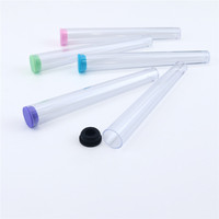 Papier à rouler Accessoires pour fumer Tube transparent en plastique pour emballage de cônes en papier à tabac