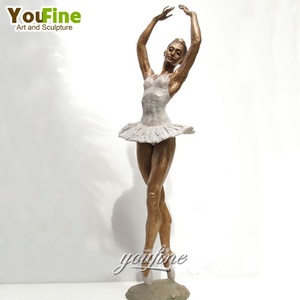 Decoración de Jardín al Aire Libre, Escultura de Bronce de Mujer <span class=keywords><strong>Bailarina</strong></span>, Fuente de <span class=keywords><strong>Agua</strong></span>, Estatua - Product Image 6