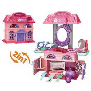 DIY Play House Little Princess Pretend Play 31 PCS Miroir et accessoires <span class=keywords><strong>de</strong></span> beauté Maquillage Beauty Play Set Toy Girls - Product Image 1