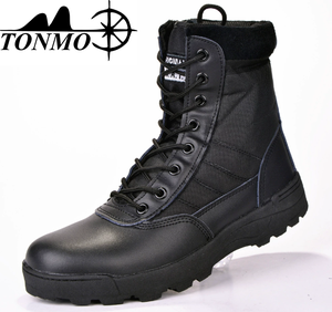 Botas duraderas de camuflaje impermeables de refuerzo táctico <span class=keywords><strong>SWAT</strong></span> profesional con diseño de cremallera para senderismo, senderismo, escalada de montaña - Product Image 1