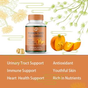 Gomitas de Extracto de Semilla de Calabaza, Antioxidante, Energía Diaria, Suplemento Energético, Suplemento para la Salud, Aceite de Semilla de Calabaza - Product Image 4