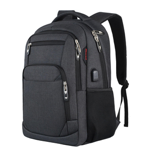 Business Traveler's Red Slim Durable Laptop <span class=keywords><strong>Mochila</strong></span> Puerto de carga USB Resistente al agua Oxford Poliéster College Computer - Product Image 1