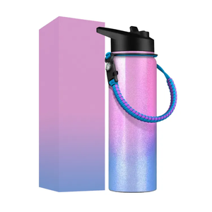 <strong>Quench</strong> 40oz 304 SS Vacuum Insulated BPA Free Water <strong>Bottle</strong> Leak Proof Personalizable with Paracord Handle - Product Image 3