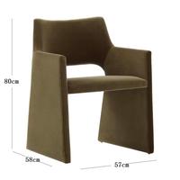 JP Normcore chaise de salle à manger avec dossier souple meubles de maison simples modernes pour chaises d'hôtel modèle meubles de salon