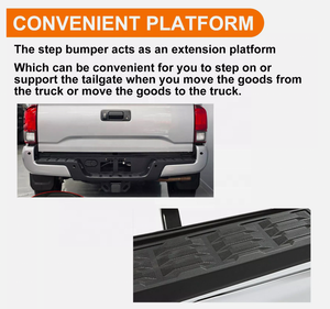 Ensemble de pare-chocs arrière avec trou de capteur pour Tacoma 2016-2023 tout neuf - Product Image 5