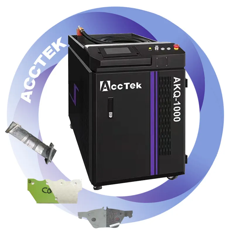 Acctek 중국 섬유 레이저 청소 기계 레이저 청소기 나무 금속 바닥 1000w 2000w 3000w 녹 오일 페인트 먼지 제거