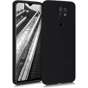 Funda protectora delgada de TPU para Redmi 9, cubierta suave mate negra mate para teléfono - Product Image 1