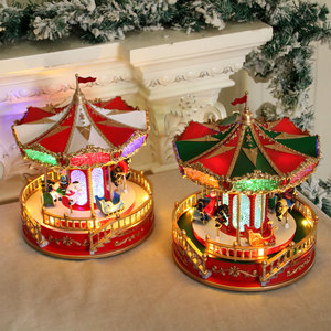 Nouvelle boîte à musique Saint Glowing avec carrousel musical - Cadeau de Noël, Décoration - Product Image 2
