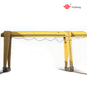 Customized 16 Ton Single <strong>Rail</strong>-<strong>Mounted</strong> MH Type <strong>Gantry</strong> <strong>Crane</strong> with Engine &amp; Motor Bearing Electric Hoist for Outdoor Cargo Yards - Product Image 2