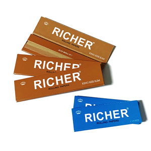 กระดาษมวนบุหรี่ RICHER บรรจุภัณฑ์สีสันสดใส กระดาษชนิดพิเศษรีไซเคิลได้ ผลิตในประเทศจีน - Product Image 3