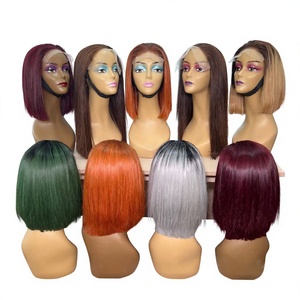 Perruques en cheveux humains Remy personnalisables couleur HD/Lace, ultra-lisses, pour salons et acheteurs en gros - Product Image 1
