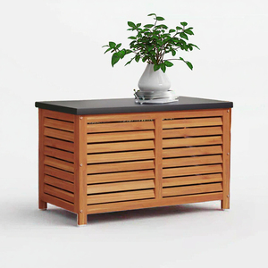 Armario de Almacenamiento para Jardín SDGS007, Caseta para Herramientas con Parte Superior Abierta, Estructura de Madera, Capacidad de 100L, Moderno, Ecológico, Tratado Térmicamente, para Patio Trasero - Product Image 3