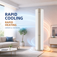 Climatiseur vertical 3 tonnes Inverter, refroidissement et chauffage, pour chambres, flux d'air directionnel, télécommande, pour hôtels