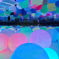 Pilier Gonflable Interactif Multicolore à Changement de Couleur avec Éclairage LED, Contrôle Tactile, Étanche, Protection UV, Effet Flamme pour Événements
