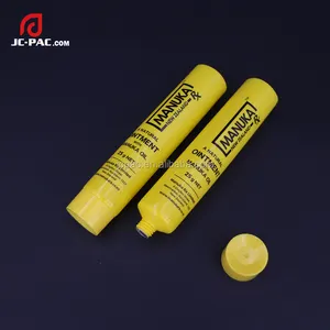 Dia 25mm Colored Glossy Empty PE Ointment Tube in Offset Printing Lotion Tiny Plastic Cream Tube Packaging