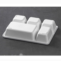 Assiette en mélamine personnalisée incassable avec couvercle, 5 compartiments, pour hôpitaux, restaurants et restauration rapide