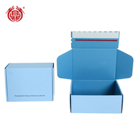Boîtes en carton ondulé personnalisées avec fermeture éclair en carton et bande de déchirement pour l'emballage de chaussettes et de fourrures, impression sur mesure