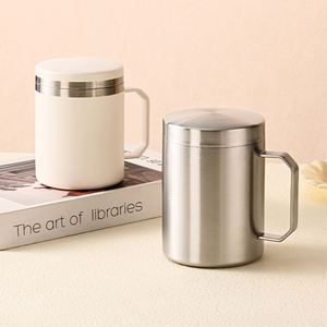 316L Stainless Steel Thickened Mug With Lid <b>Insulated</b> Coffee Water <b>Cup</b> High Quality for Home Office Daily Drinking Use - Product Image 3