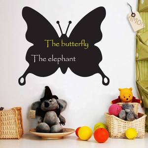 Adesivi murali a farfalla in PVC rimovibili ecologici lavagna nera cancellabile impermeabile in vinile per la scrittura e il <span class=keywords><strong>disegno</strong></span> - Product Image 2