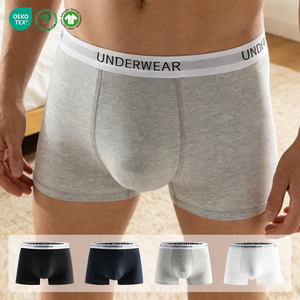 <span class=keywords><strong>Boxer</strong></span> in Cotone Personalizzati per Uomo, Tessuto Naturale Morbido, Contorno Ergonomico, Anti-Sfregamento, Gambe Non Arrotolabili, Elastico in Vita - Product Image 3