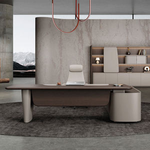 บอสหรูหราระดับไฮเอนด์สไตล์อิตาลีทันสมัยเฟอร์นิเจอร์สำนักงานสร้างสรรค์ใช้งานได้น้ำหนักเบาแผงไม้สไตล์อิตาลี - Product Image 5