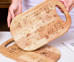 ถาดไม้ไผ่และเขียงขายส่ง |   แผ่นเตรียมอาหารเด็กอเนกประสงค์ ทนทาน เป็นมิตรกับสิ่งแวดล้อม - Product Image 6