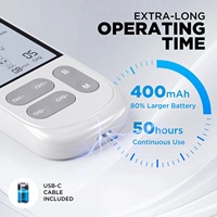 Appareil TENS sans fil, stimulateur EMS portable, masseur de physiothérapie rechargeable, intensité réglable pour soulager la douleur sur tout le corps