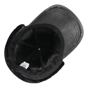 2024 New Winter <strong>Earflap</strong> Warm <strong>Baseball</strong> <strong>Cap</strong> with Removable Ear Flap Pu Leather Trapper <strong>Cap</strong> <strong>Earflap</strong> for Men - Product Image 6