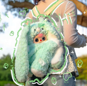 Wa <span class=keywords><strong>Sansui</strong></span> 귀여운 만화 동물 인형 EVA 미스터리 박스 포옹 아기 배낭 봉제 장난감 1/12 스케일 서프라이즈 어린이 생일 선물 - Product Image 5