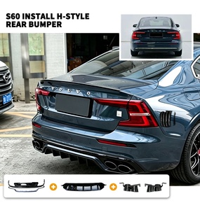 Kit carrosserie H-style pour Volvo S60 <span class=keywords><strong>V60</strong></span>, Spoiler avant et arrière, Lame de pare-chocs, Diffuseur avant - Product Image 4