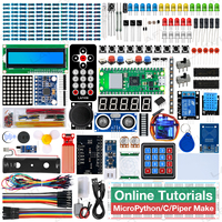 Raspberry Pi Pico W Ultimate Starter Kit admite el programa MicroPython C/C ++, con más de 450 artículos, 117 proyectos para Arduino Kit