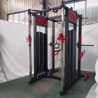 Máquina de entrenamiento funcional comercial con máquina Smith y poleas dobles ajustables para gimnasio