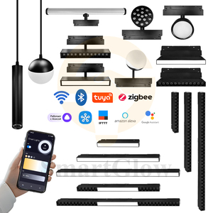 Bề mặt gắn từ theo dõi ánh sáng dẫn đèn nhôm hiện đại Trần đèn trong nhà đường sắt chiếu sáng từ theo dõi hệ thống đèn - Product Image 1