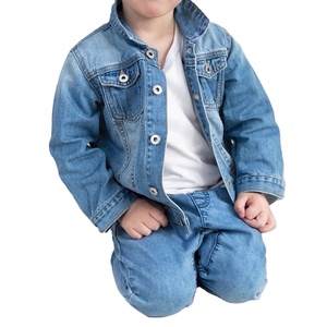 Commercio all'ingrosso Del <span class=keywords><strong>Bambino</strong></span> Delle Ragazze Dei Ragazzi Jean Tuta Sportiva del Cappotto Su Misura di Modo Dei Capretti Dei Bambini <span class=keywords><strong>Giacca</strong></span> di Jeans - Product Image 1