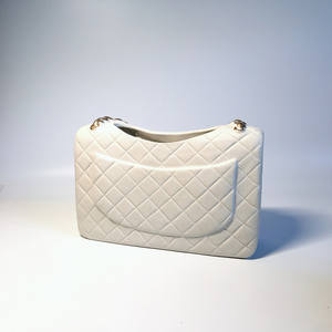 高品质现代创意陶瓷大花钱包花瓶桌面花瓶手提包室内美观家居装饰 - Product Image 4