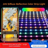 Bande lumineuse LED rigide DC24V IP20/IP67, double couleur de luxe, gradation RGBW, contrôle DMX512 pour mur en pierre, boîte lumineuse publicitaire