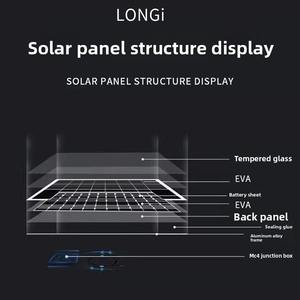 Longji แผงโซลาร์เซลล์450W-610W โมโนคริสตัลไลน์แผง<span class=keywords><strong>เซลล์</strong></span><span class=keywords><strong>แสงอาทิตย์</strong></span>สำหรับครึ่งเซลล์ที่ผ่านการรับรอง - Product Image 4