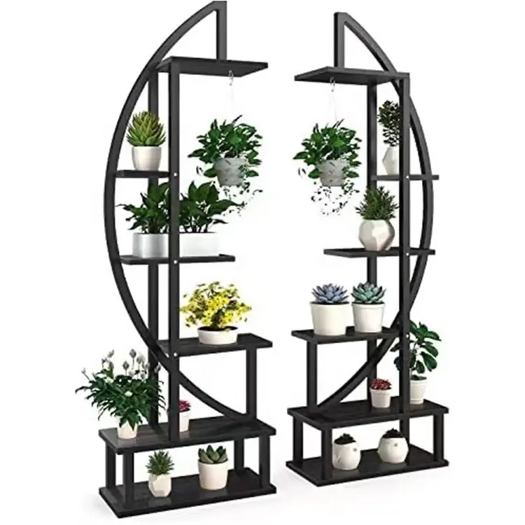 Flower Stand Designs Hang Plant Pot Stands Set Metal Flower Display Rack Indoor Iron Metal Plant Stand