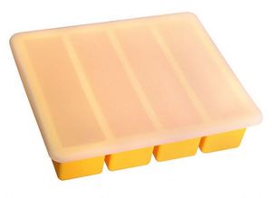 Bandeja de silicona de grado alimenticio para cubitos de hielo, cavidades grandes, ecológica, molde seguro para hielo seco, color amarillo y negro, para herramientas de helados - Product Image 3