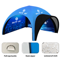 Tente gonflable dôme araignée personnalisée OUTPLUS-étanche à l'air 3x3M pour événements en plein air, expositions et salons professionnels