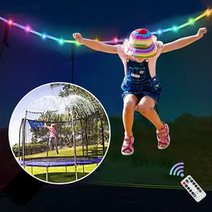 Vườn Vòi Phun Nước Phun Nước Trampoline Rim Đầy Màu Sắc Không Thấm Nước Led Rope Lights Nhấp Nháy Chế Độ Phụ Kiện Khác