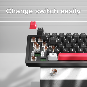 Nuevo Teclado Mecánico R78 Plug and Play, Intercambiable en Caliente, USB Tipo-C, Mini RGB LED con Retroiluminación, Anti-Ghosting, 75%, para Laptop y Tablet - Product Image 2