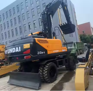 Excavatrice sur pneus d'occasion Hyundai R210W-9 R210W-7 d'origine Hyundai, excavatrice sur pneus Rotex d'occasion Hyundai 210W-9 à Shanghai, Chine - Product Image 1
