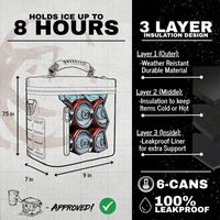 Bolsa Térmica para el Hombro con Asa Ajustable, Bolsa de Almuerzo Aislada Reutilizable con Cierre para Picnic, Trabajo, Camping, Logotipo Personalizado
