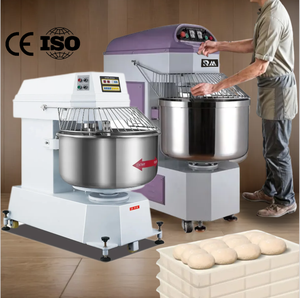 Pétrin Industriel 25kg 50kg 100kg 80L pour Farine, Mélangeur à Spirale Professionnel pour Boulangerie - Product Image 4