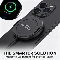 Chargeur sans fil magnétique universel 25W avec support pour téléphone, certifié Qi2.2, comprend une prise US et un ensemble de prises EU compatibles