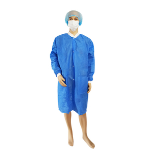 Blouse de laboratoire jetable CE EOS PP de haute qualité, unisexe, confortable, sans latex, tenue de travail conforme à la norme EN14683, taux de filtration 95% - Product Image 3