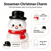 Ensemble de jouets sensoriels TPR Squishy sur le thème de Noël : Père Noël, Bonhomme de neige, Renne, Arbre