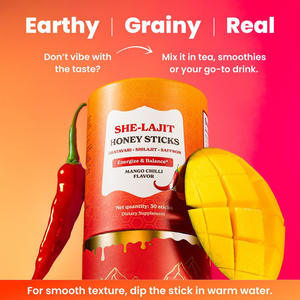 NUOVO Gusto: Bastoncini di Miele Shilajit Mango e Peperoncino, Integratore per Aumento di Energia e Supporto Immunitario, 85+ Minerali Traccia, 75%+ Acido Fulvico - Product Image 2